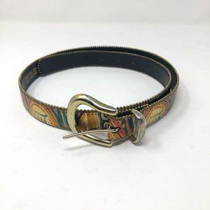 DAKOTA LTD. Beaded Metallic Boho Belts Size ML